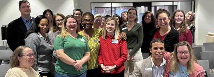 Group photo of members and partners of the North Carolina Center for Nonprofits enjoying a visit together in Wilmington, NC.