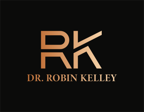 Dr. Robin Kelley Black and Gold Logo