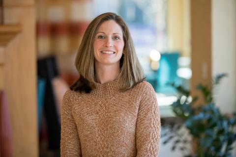 Brown hair and green eyes female