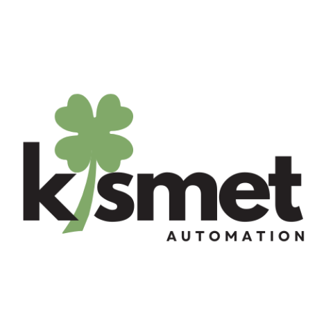 Kismet logo with clover to infer "luck"