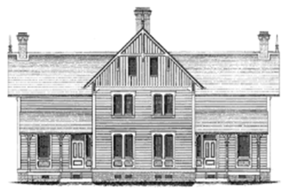 National Register Historic District 2-Story House