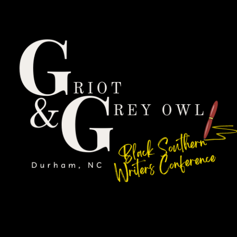 CAPITAL GRIOT AND GREY OWL BLK SOUTHERN WRITERS CONFERENCE IN CURSIVE WITH A PEN