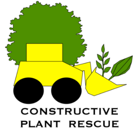 Construction vehicle with plants