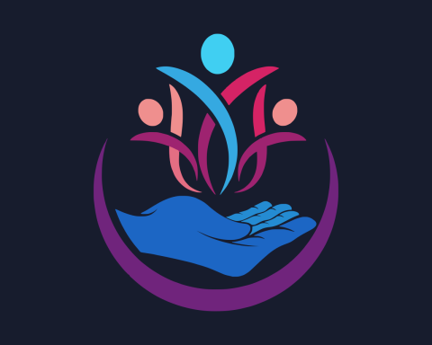 hand holding group of people