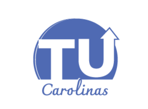 Blue Circle with the letters T and U inside it with Carolinas written below.